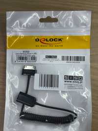 Kabel adapter USB spiralny do tabletów Samsung 20-60cm Delock 83300