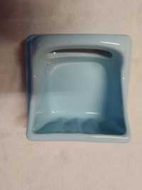 Ceramiczny pojemnik na mydło z uchwytem