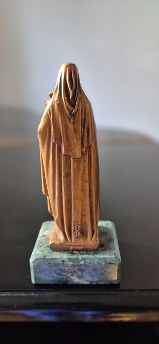 Rzeźba figura sakralna sygnowana Św. Teresa antyk depose