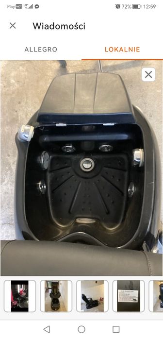 Fotel do pedicure z masażem
