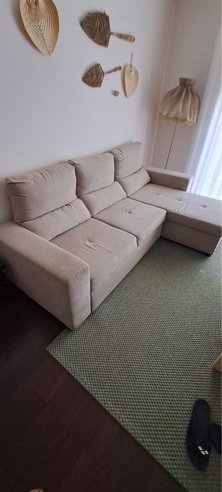 Sofá chaise longue e Poltrona