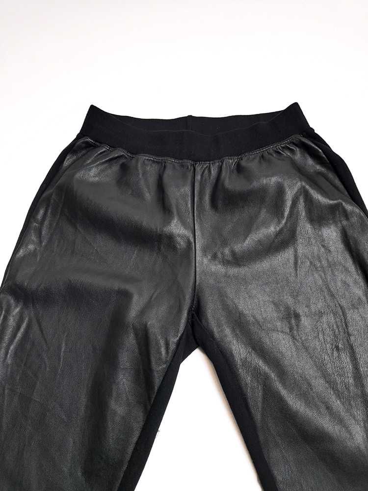 Calças Pretas Leggings Pele