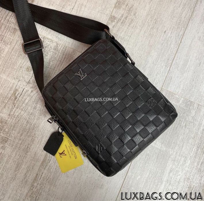 Мужская кожаная сумка через плечо Louis Vuitton