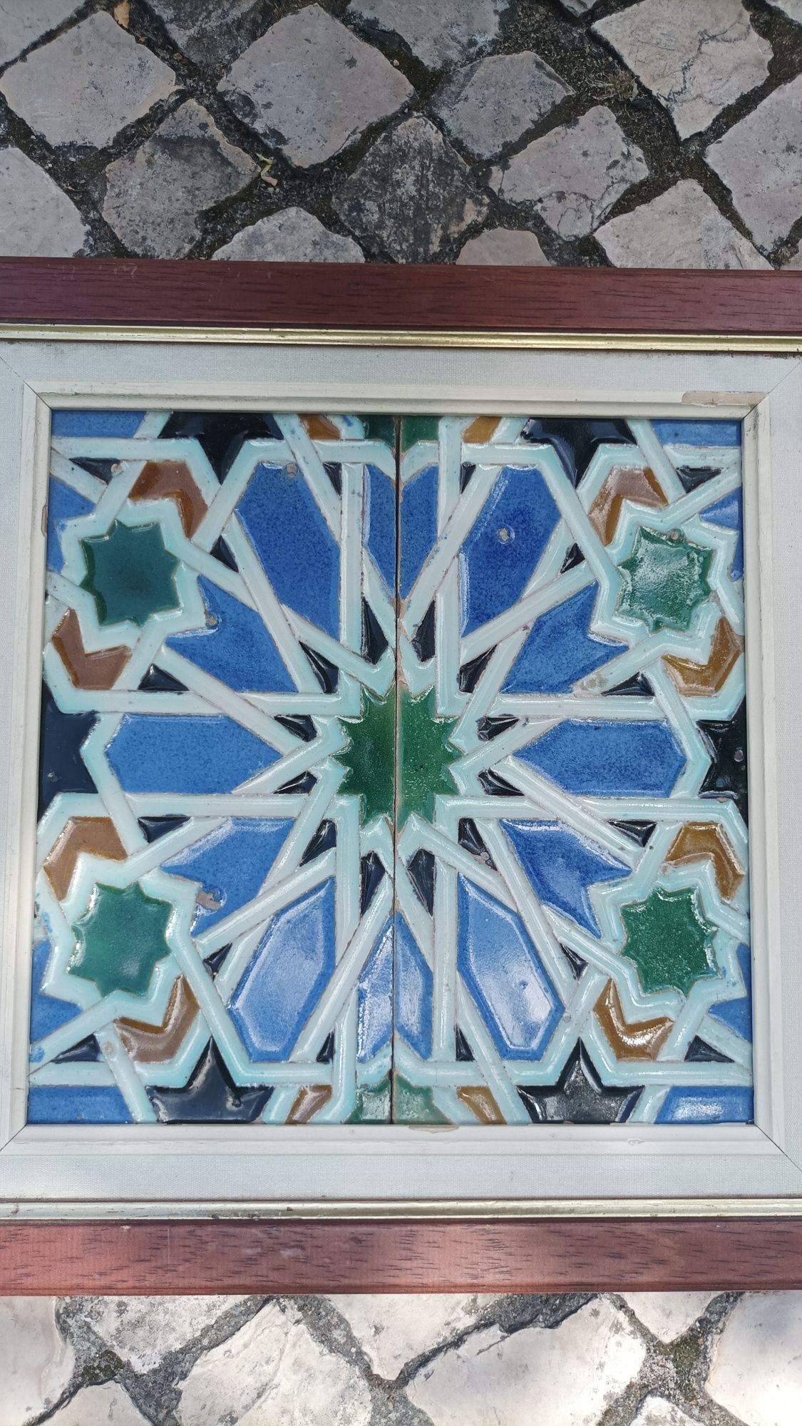Par de grandes azulejos centenarios Ramos Rejano