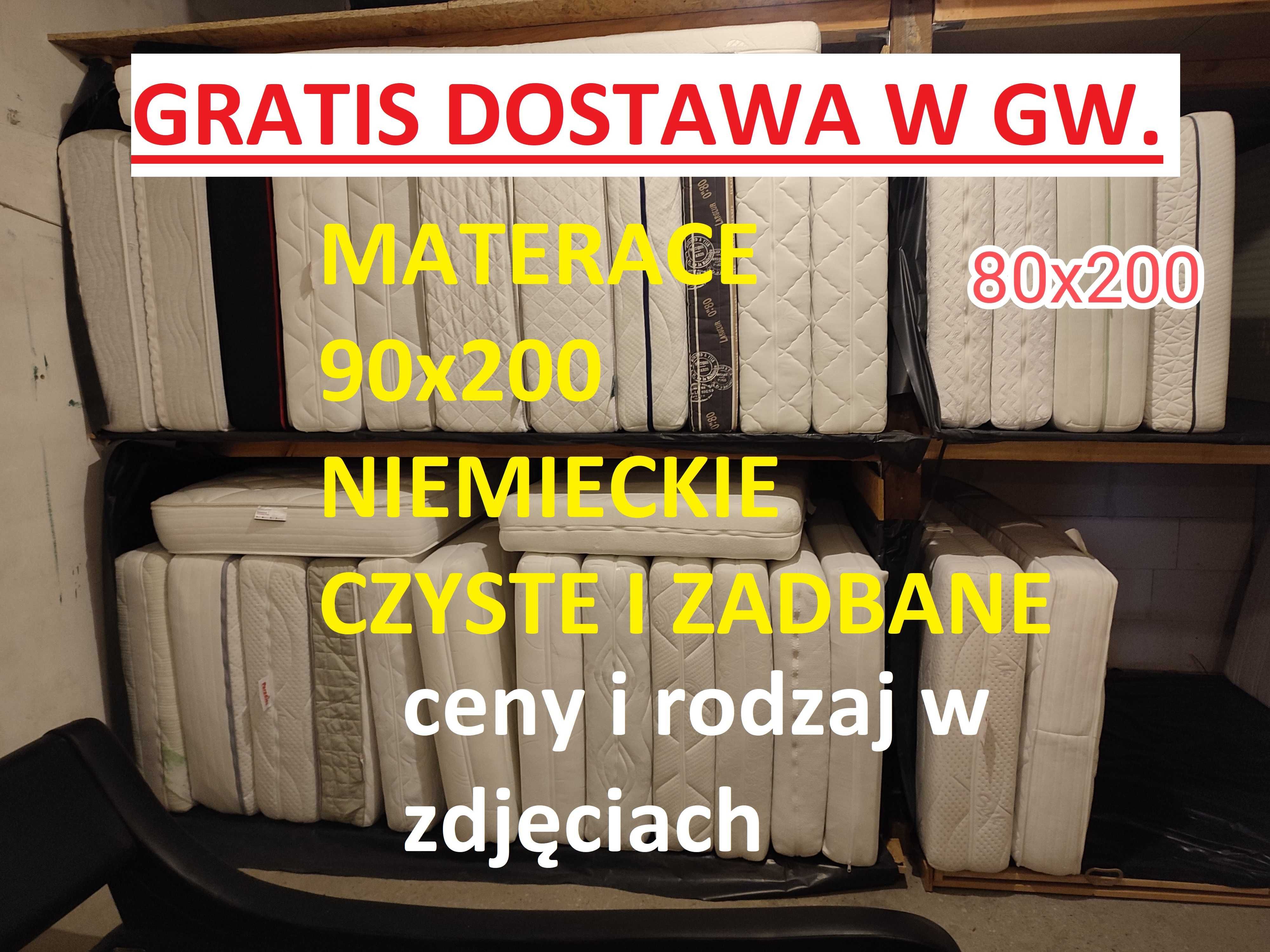 Materace 90x200 Niemieckie Gratis Dostawa i wniesienie w Gorzowie Wlkp