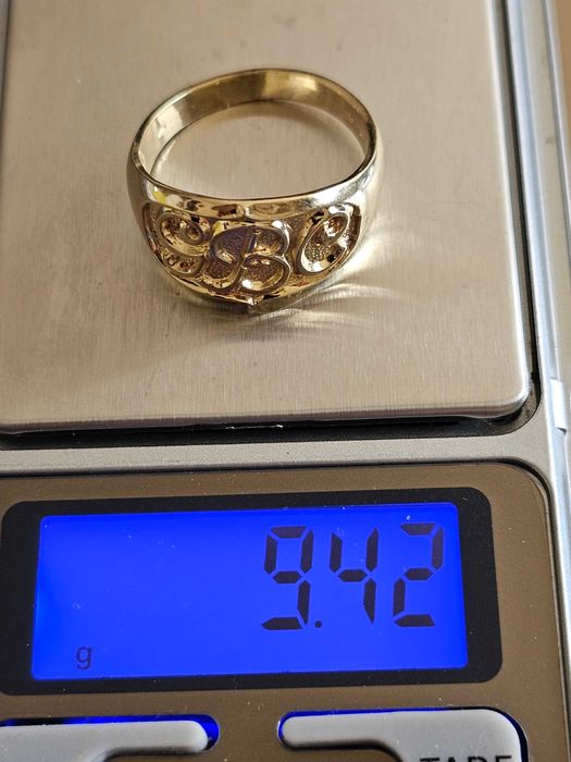 sygnet złoty 14k 585 r25 *9,42g*  NOWY