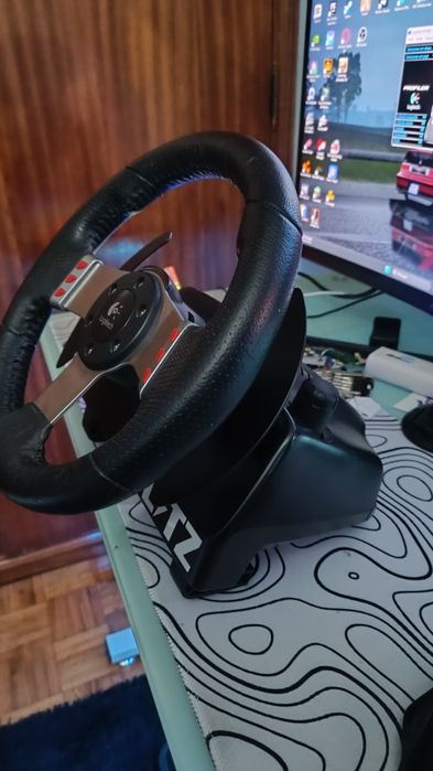 Logitech g27 volante+pedais+mudanças