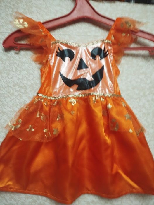 Дитяче плаття, костюм гарбузик хелловін свята на 1-2 роки,зріст 92см