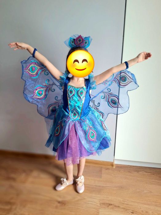 Strój na bal, przebranie Paw, wróżka 122-128