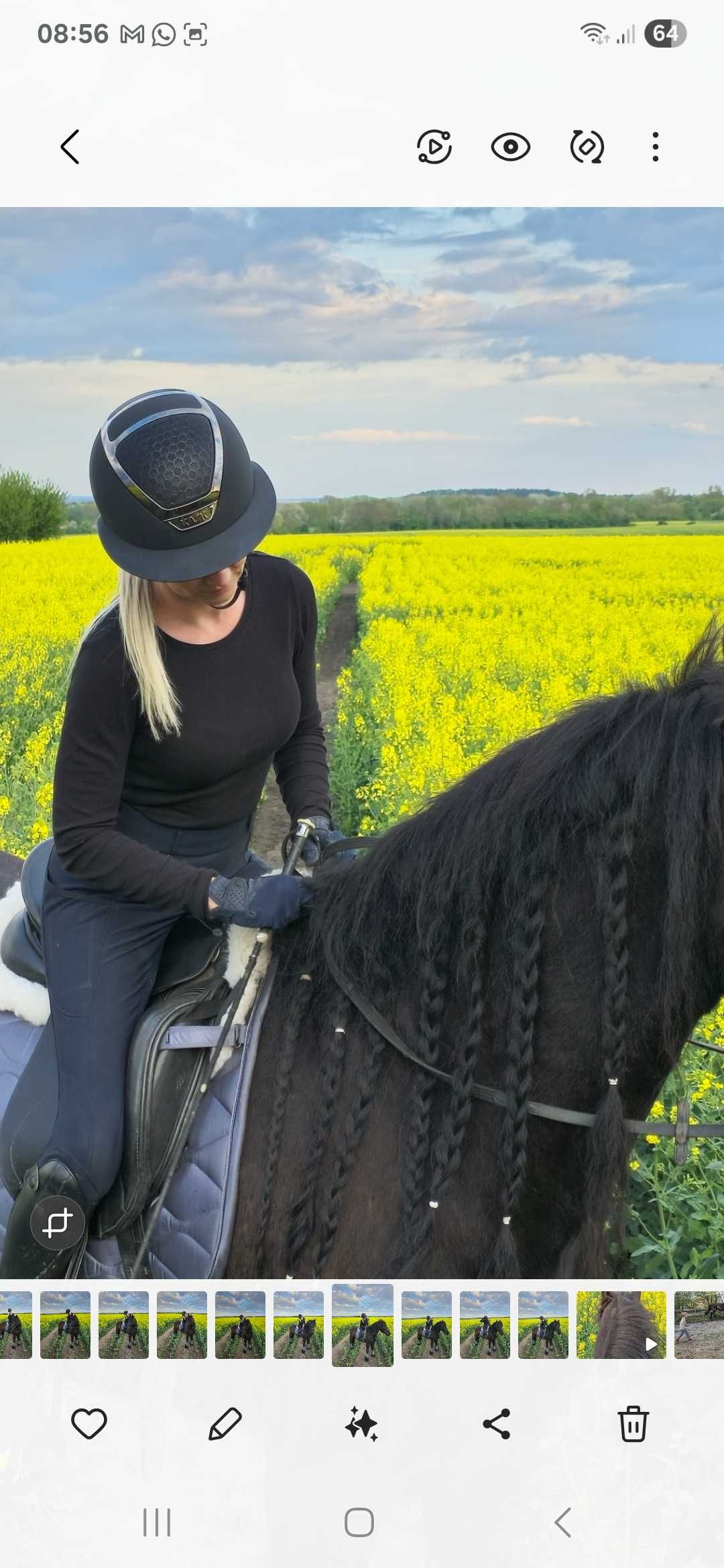 Kask jezdziecki Lady chrome . zamiana