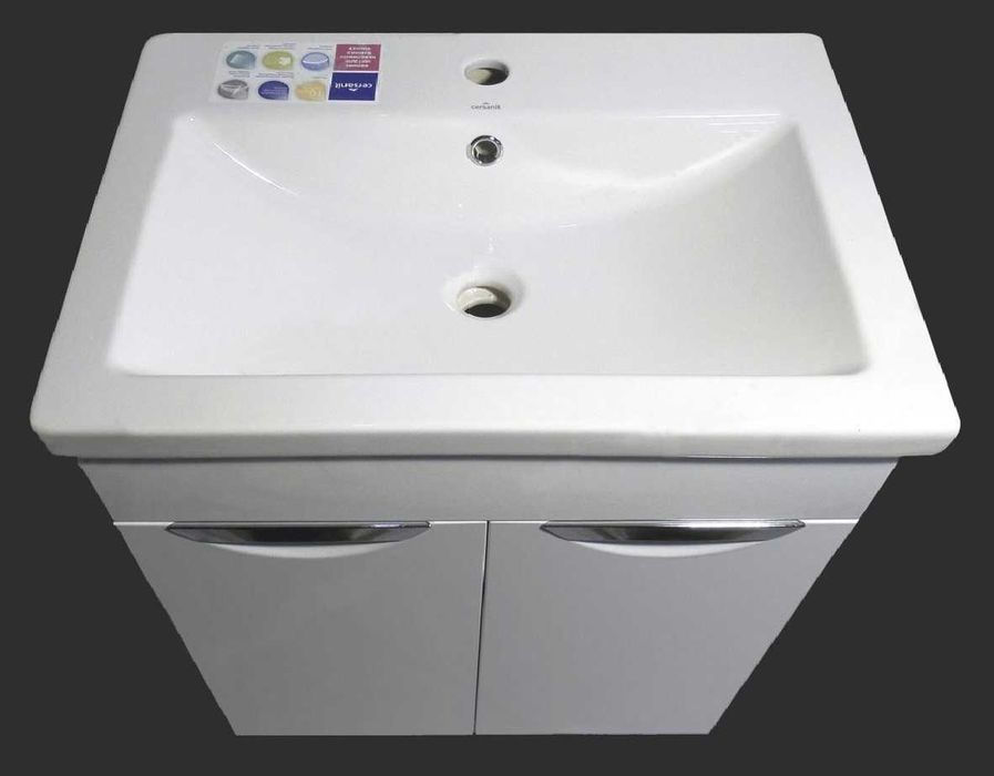 Новий умивальник, раковина у комплекті з елітною тумбою у ванну.