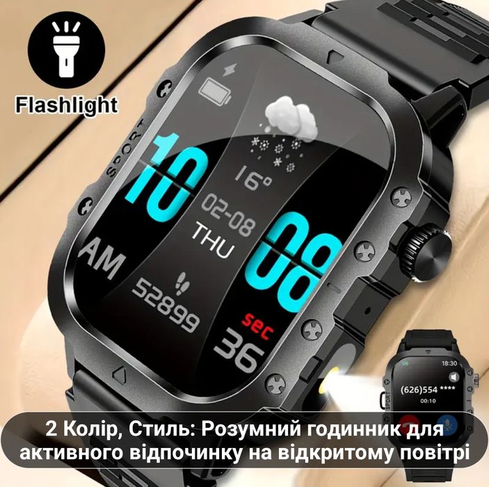 SIMSONPRО Смарт годинник для чоловіків з голосовими дзвінками ітд.