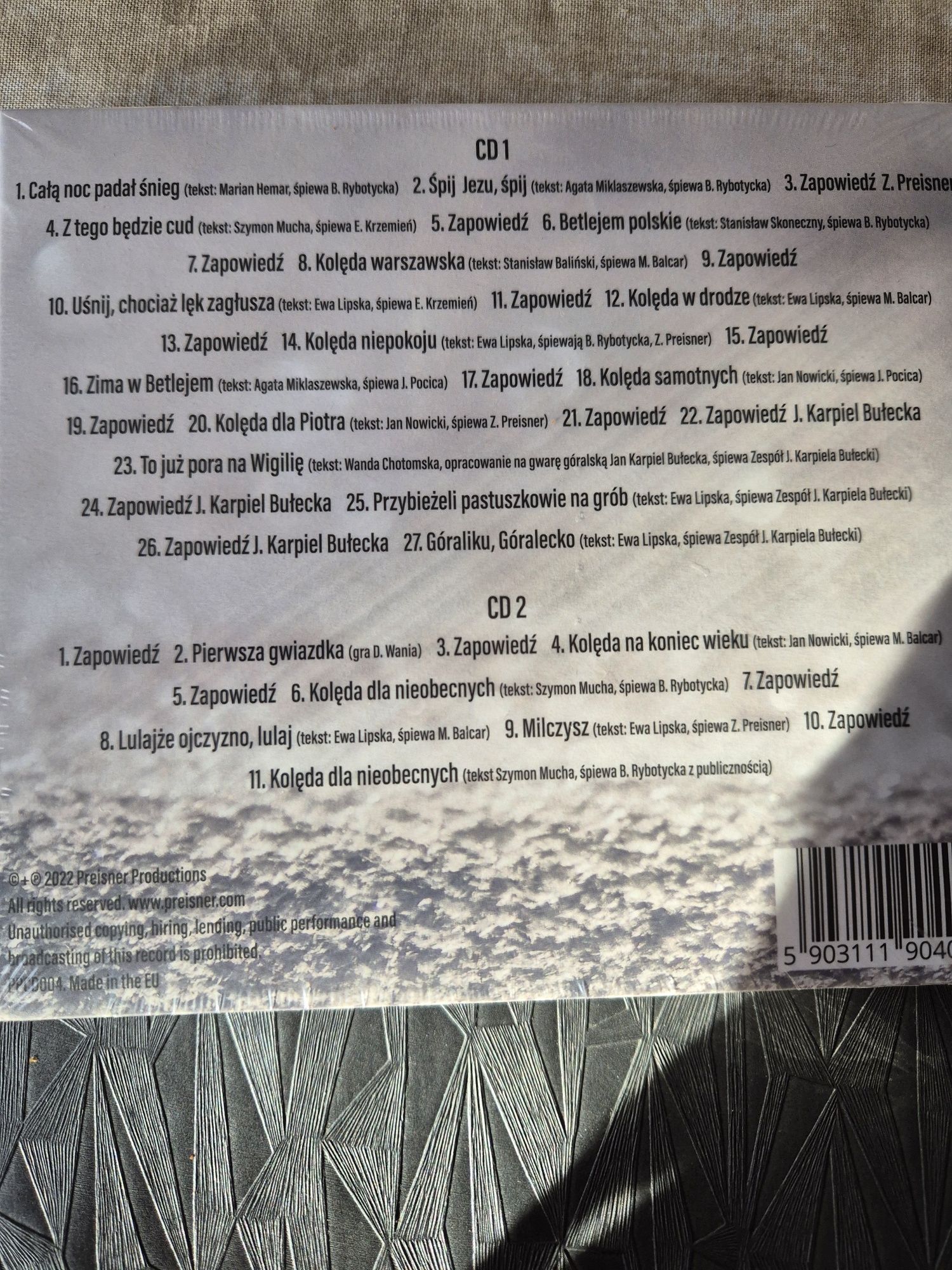 Plyty CD nowe zafoliowane
