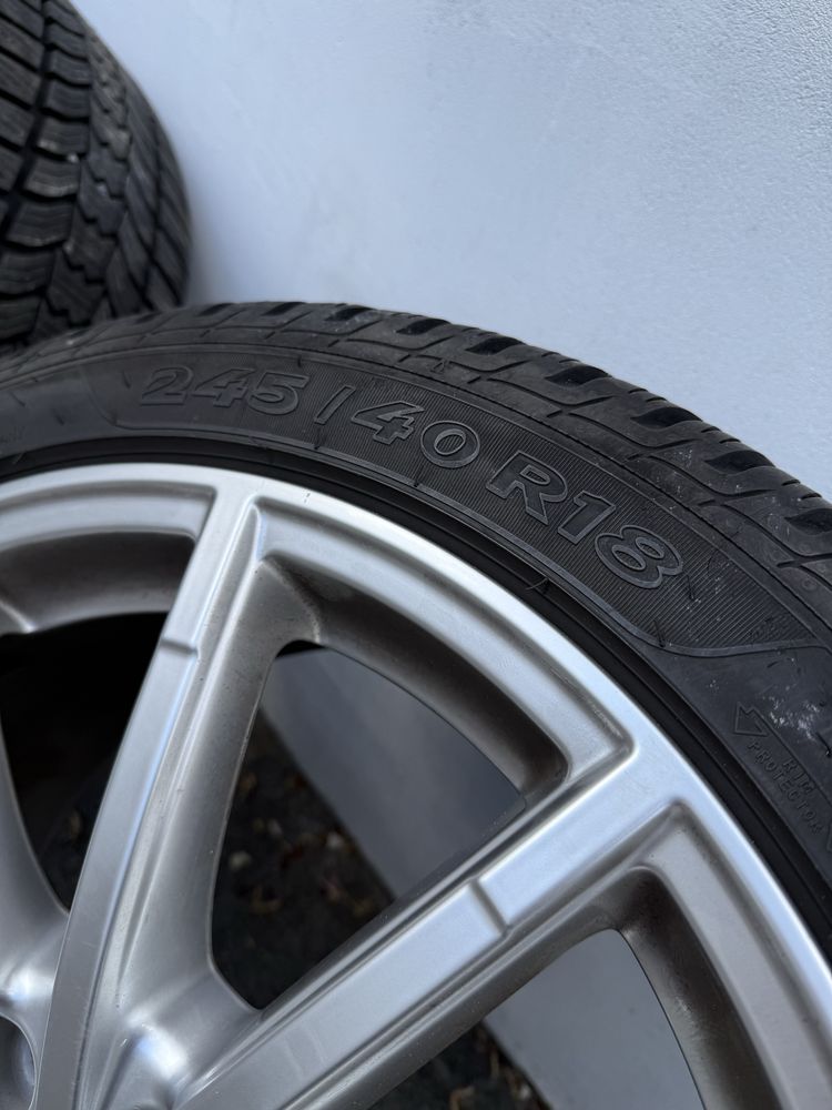 Opony zimowe z felgami 245/40 R18, Audi A4, A6.
