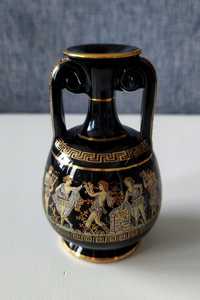 Grecki wazon pozłacany 24 karatowym złotem Hand Made
