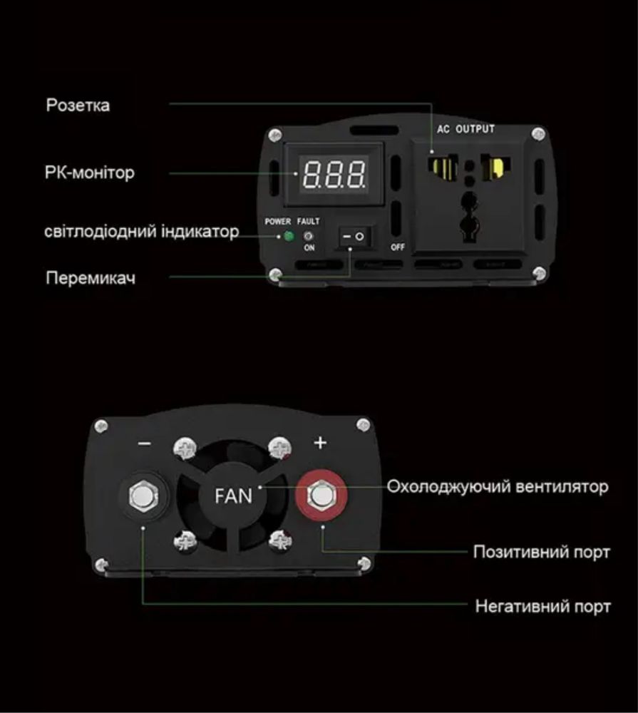 Инвертор 12 вольт с правильной синусоидой для котла газового и тд….