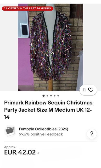 Cekinowy żakiet przebranie strój karnawałowy 1 zł  wysyłka