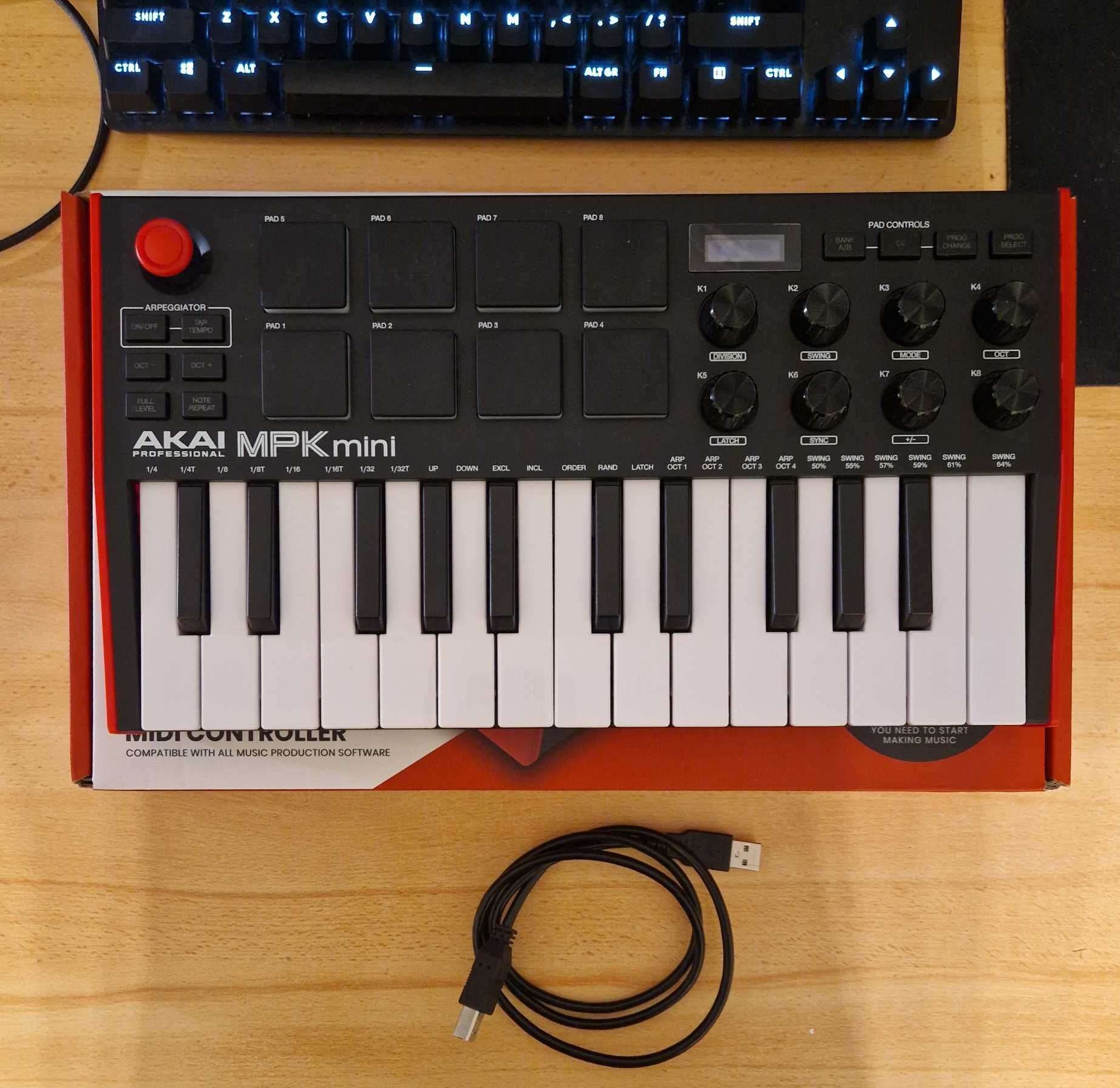 Klawiatura MIDI Akai Professional MPK Mini MKIII Keyboard Jak Nowa