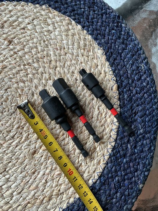 Набор 7шт ударних cr-va перехідників адаптерів 1/4 3/8 1/2 шестигранка