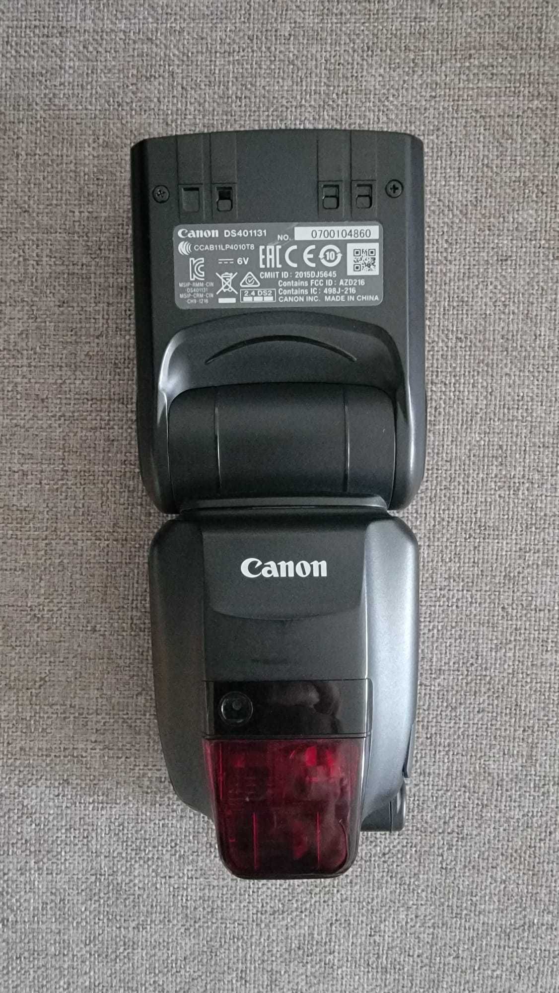 Flash Canon 600EXII-RT + Pilhas/Carregador