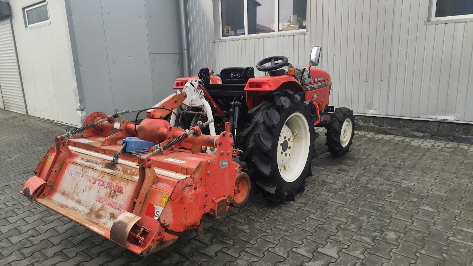 Japoński Traktor ciągnik YANMAR RS270 4x4 + glebogryzarka 27 KM Rewers