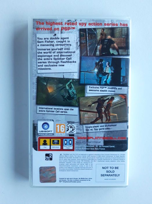 Jogo PSP playstation Portable "Tom Clancy´s - Splinter Cell"