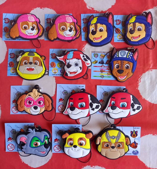 NOWY zestaw brelok breloczek zawieszka psi paw patrol miami biedronka