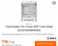 Thermaltake The Tower 600 Tower Biały
