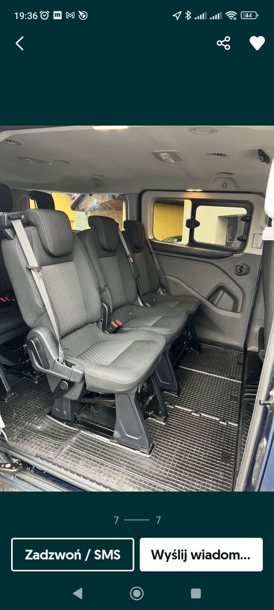 Renault Trafic Ford Custom Long 9 osobowy automat