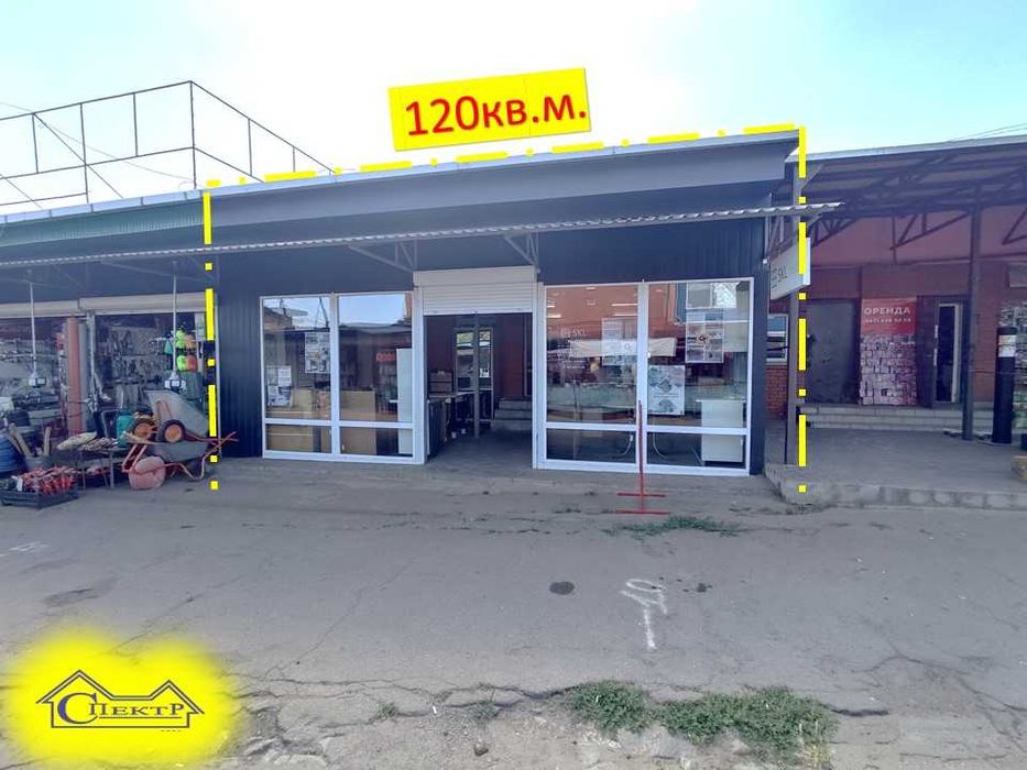 Терміново магазин на центрально міському ринку з орендарем