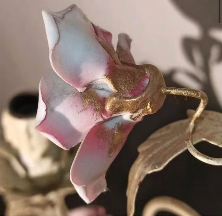 Lustre e candeeiro florentino de porcelana