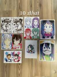 Plakaty printy My hero academia, Bungou stray dogs, Genshin Impact