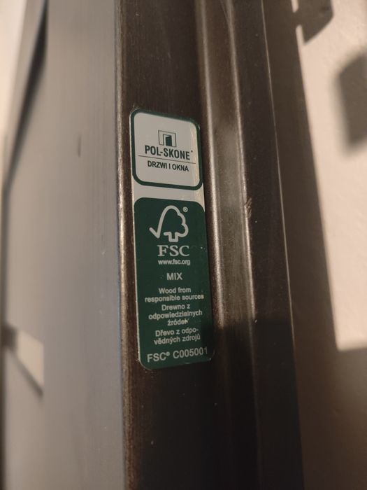 Drzwi wewnętrzne polskone 80x200