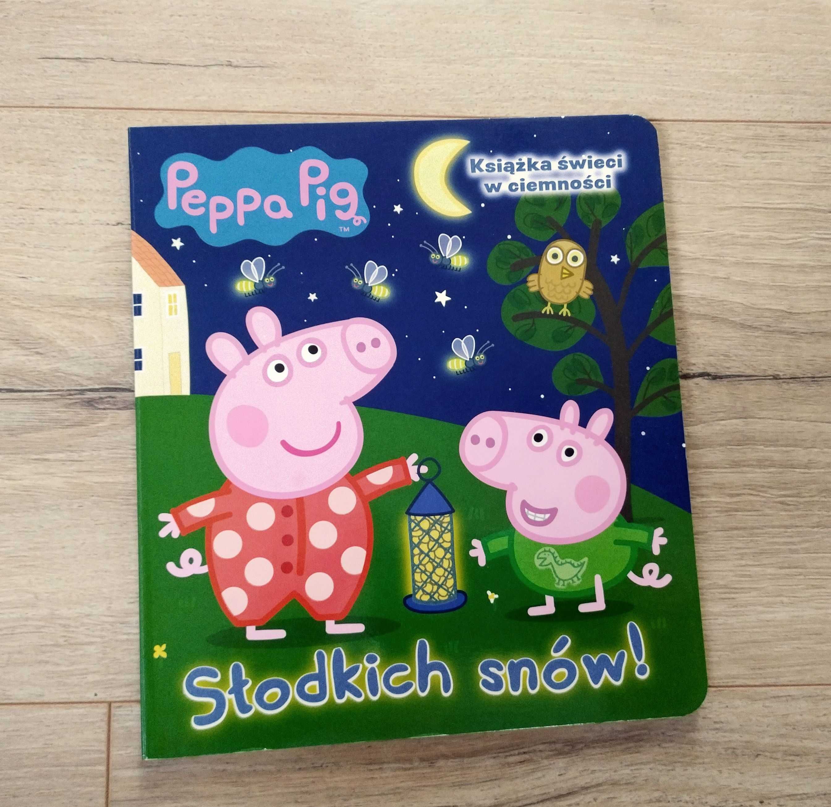 Świnka Peppa. Słodkich snów. Książka świeci w ciemności.