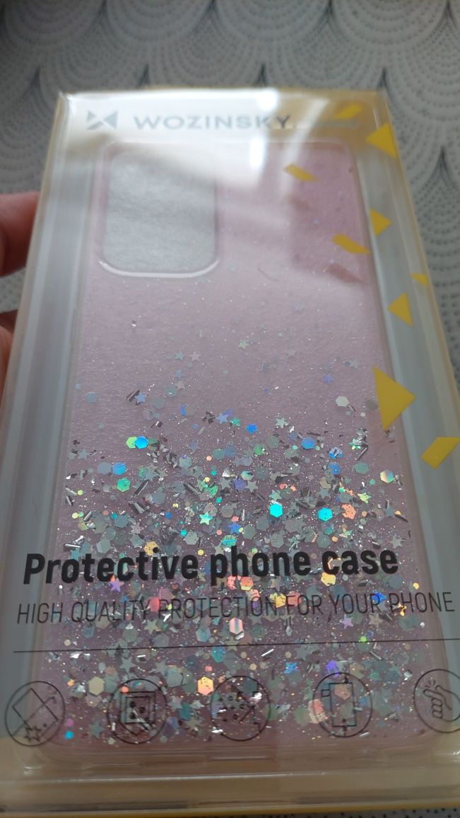 Etui Samsung A52S brokatowe