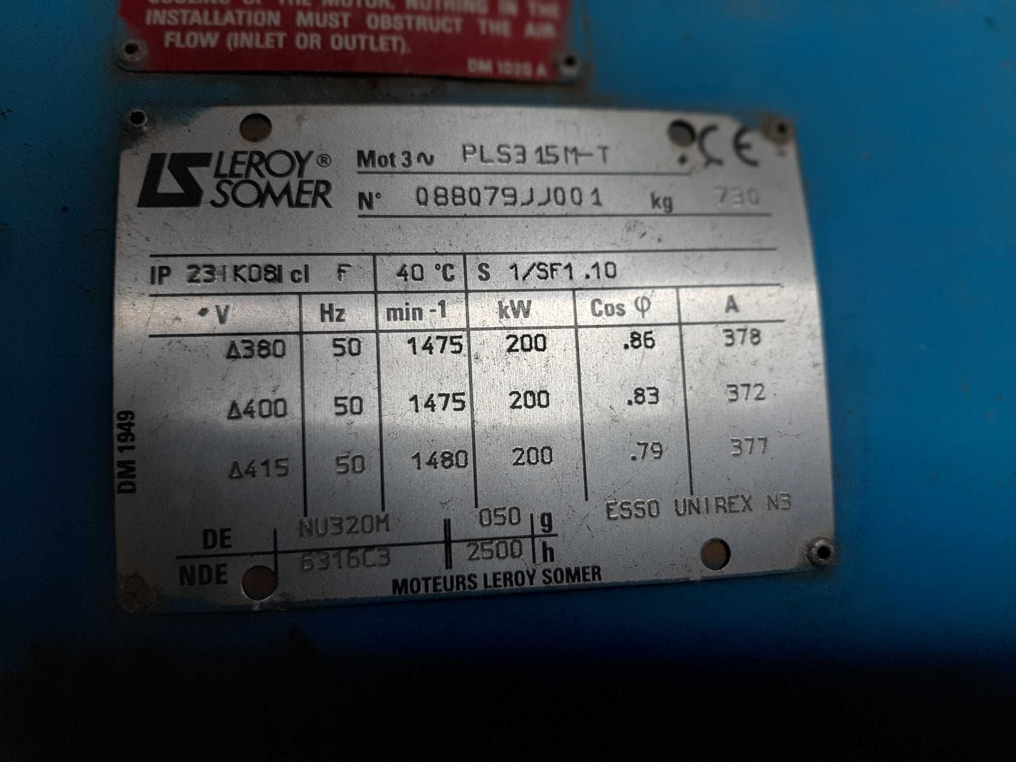 Silnik elektryczny 200 kW 1480 obr/min
