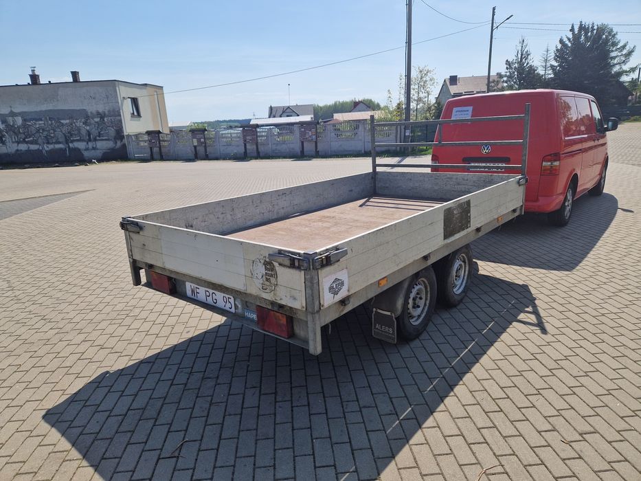 Przyczepa towarowa burtowa  2000dmc Hapert 2002r Sprowadzona 180x3.3m