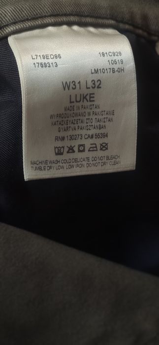 Calças Jeans marca Lee, modelo Luke Olive Green W31 L32