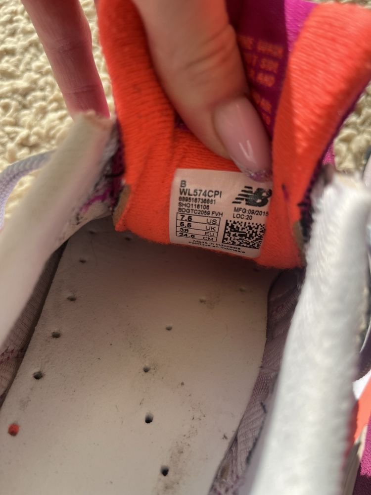 New balance 574 różowe rozmiar 38 stan bardzo dobry sportowe buty