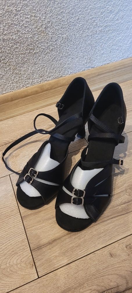 Nowe czarne buty taneczne, do tańca regulowane na wąską lub szeroką st