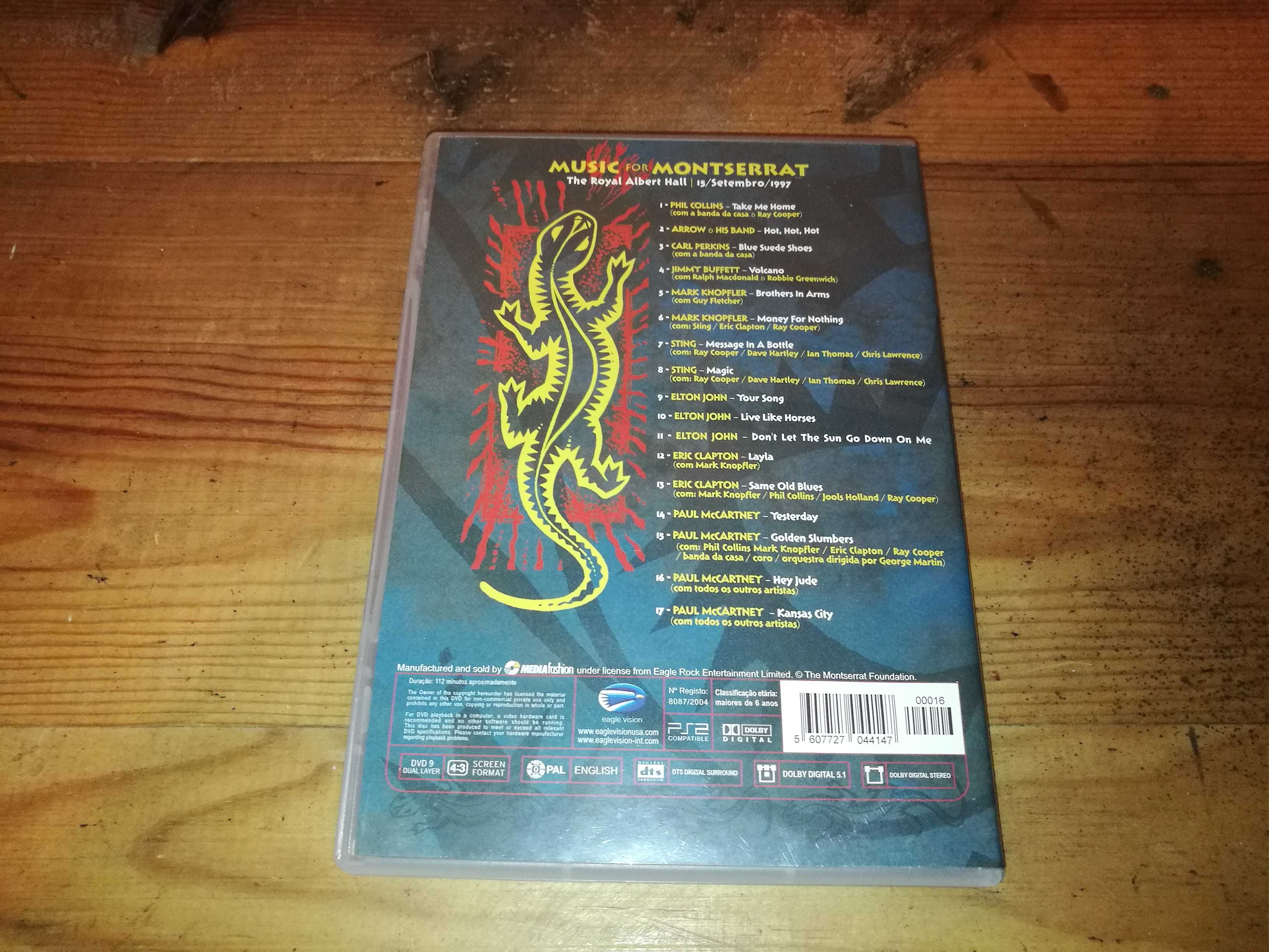 VÁRIOS - Music For Montserrate 	DVD MUSICA