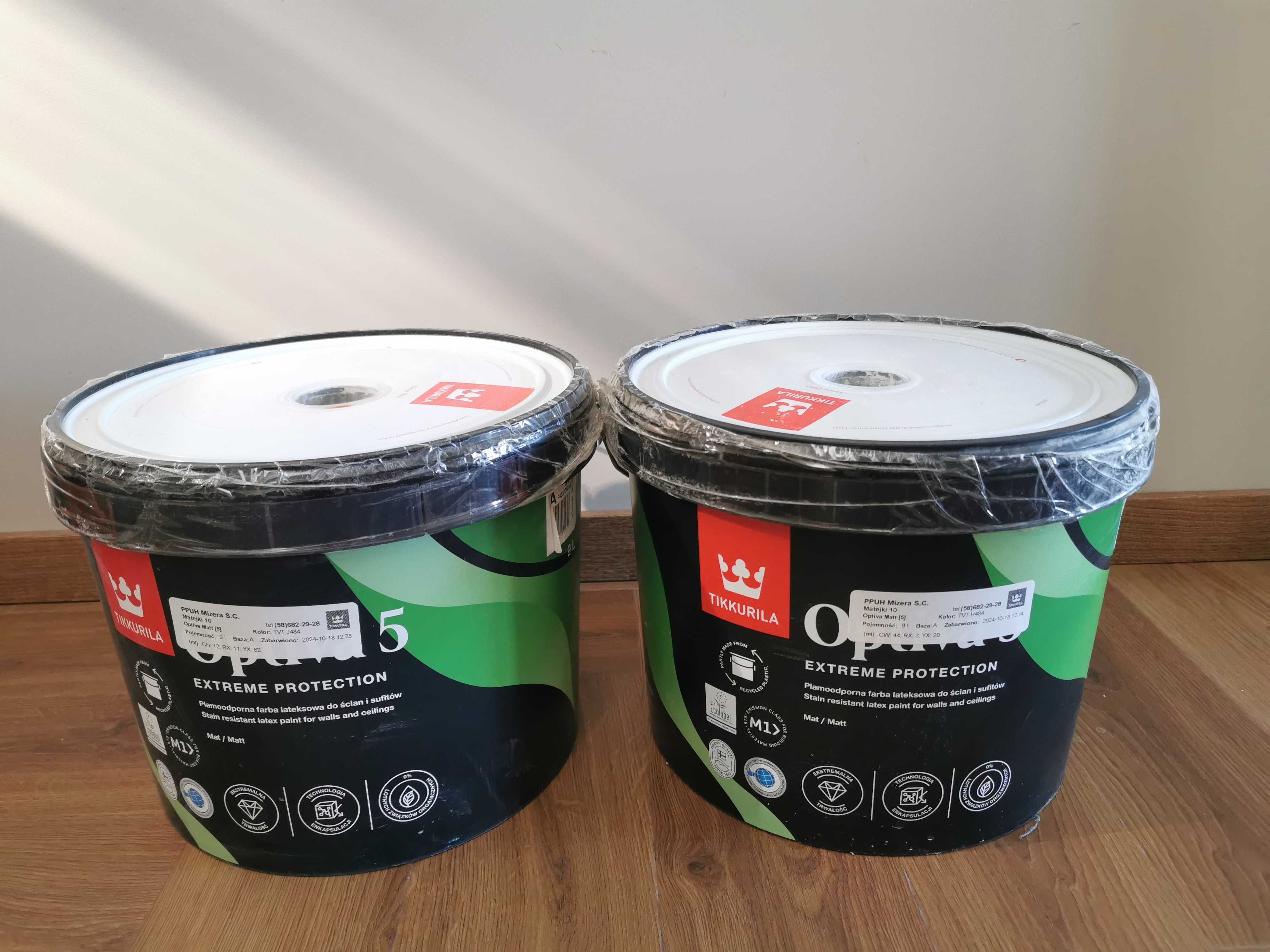 Farba Tikkurila Optiva Matt 5 lateksowa 9L