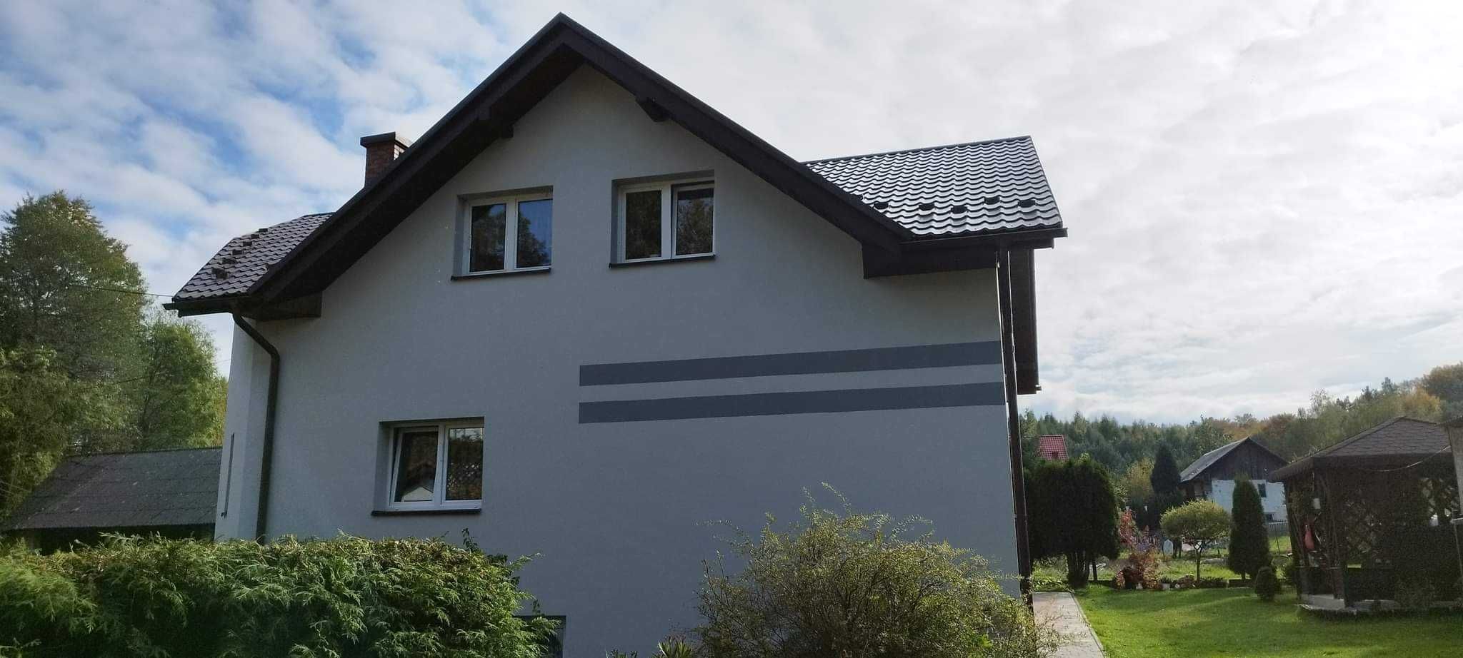Malowanie dachów,elewacji,Naprawa dachów,Montaż rynien