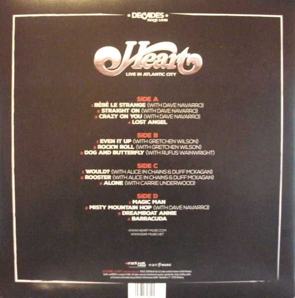 HEART -Live In Atlantic City - 2 LP- płyta nowa , zafoliowana