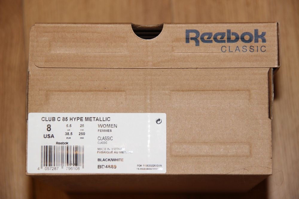 Женские кроссовки кеды Reebok Classics Club C 85 37,5 р. Рибок