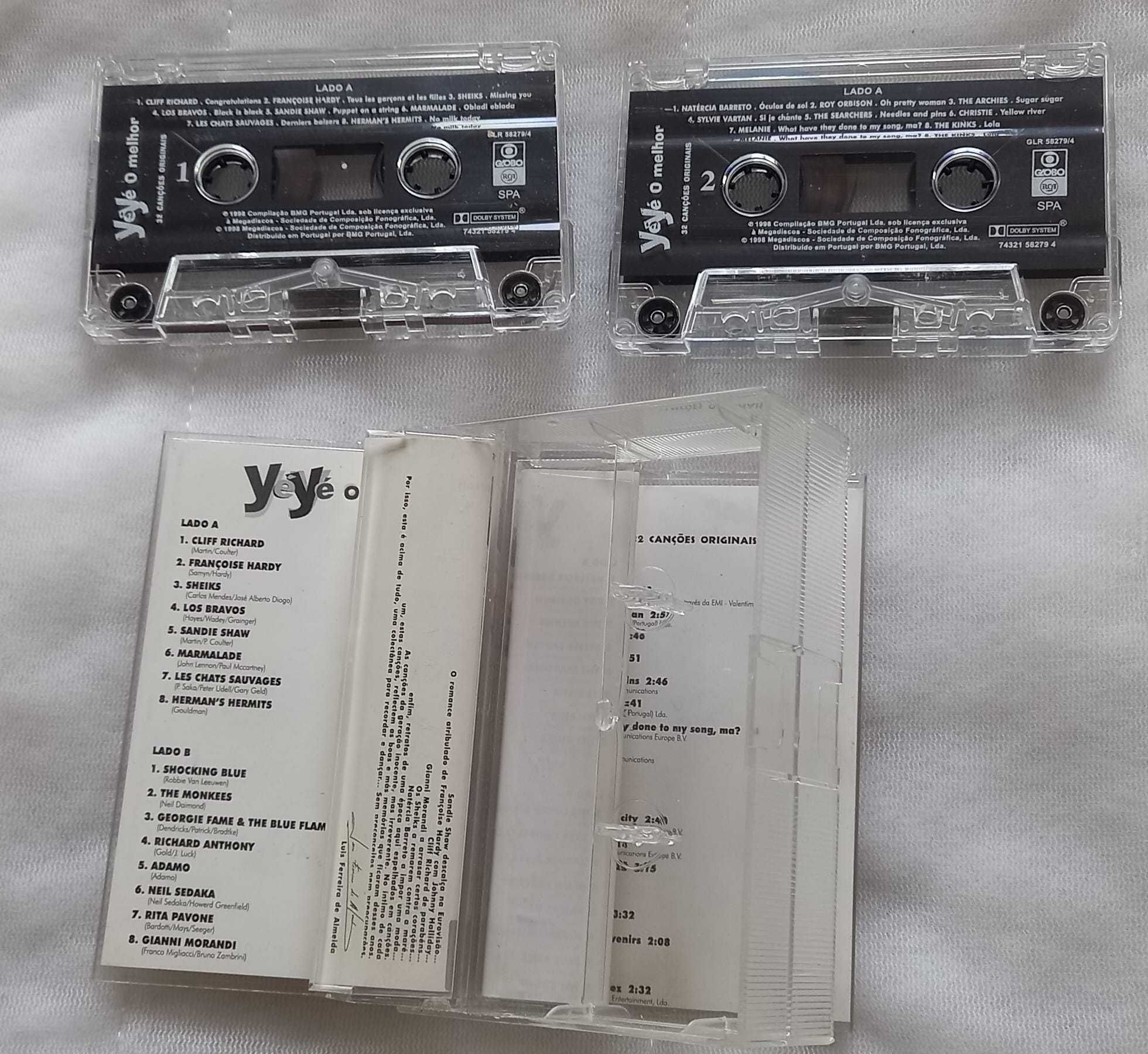 Various – Yéyé O Melhor Dupla Cassete Rara
