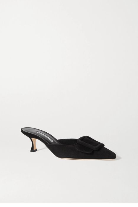 Manolo Blahnik замшеві мюлі оригінал