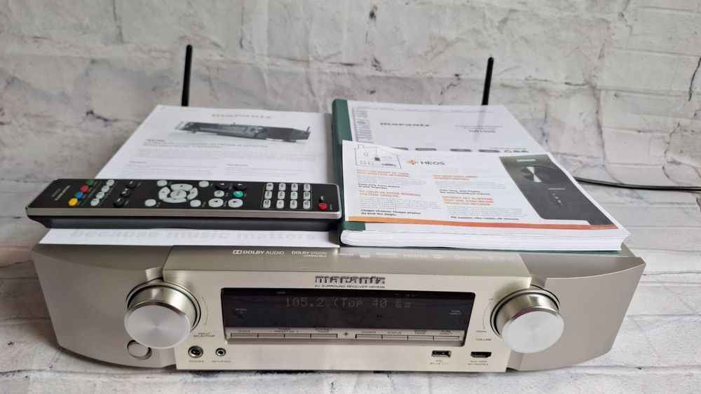 5.2 Marantz NR1508 Wi-fi BT Heos 4k/60p Dolby Vision Net Radio AirPlay
