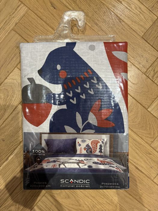 Komplet pościeli Scandic 220x200 100% bawełna świąteczny nowy