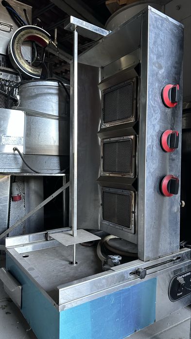 grelhador giroscopico kebab a gas